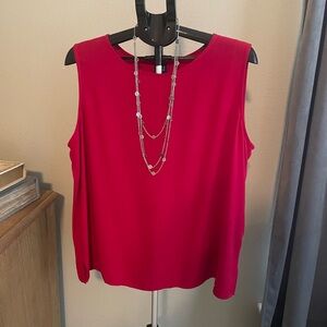 Eileen Fisher Vibrant Red Tank Top